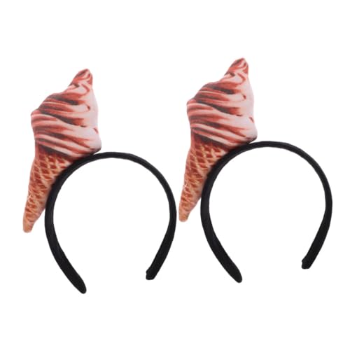 BESTOYARD 2 Stück Gefälschte Eistüte Haarband Party Lustiges Stirnband Urlaub Verkleiden Haarband BESTOYARD 2 Stück Gefälschte Eistüte Haarband Party Lustiges Stirnband Urlaub Verkleiden Haarband von BESTOYARD