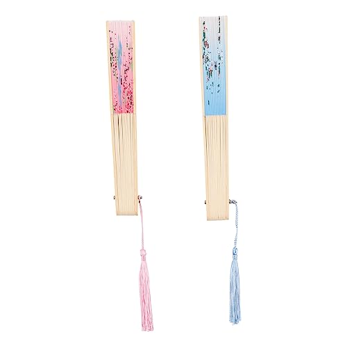 BESTOYARD 2 Stück Japanische Retro Faltfächer Handventilatoren für Tanz Bühnenaufführungen Fotografie und Besondere Anlässe BESTOYARD 2 Stück Japanische Retro Faltfächer Handventilatoren für Tanz Bühnenaufführungen Fotografie und Besondere Anlässe von BESTOYARD