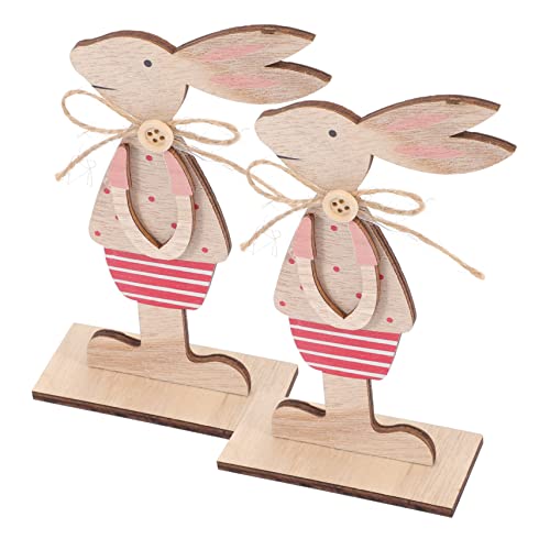 BESTOYARD 2 Stück Osterdekorationen Ostern mitgebsel austecherformen Ostern teigroller Ostern Easter zu Ostern tischdeko Osterdeko aus Holz Ostervorräte hölzern von BESTOYARD
