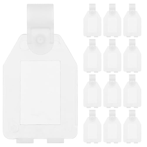 BESTOYARD 20 Stück Etikettenhalter für Preisschilder Halter für Verkaufsinformationen Installieren Transparent aus Robustem Material für Supermärkte Einzelhandel von BESTOYARD