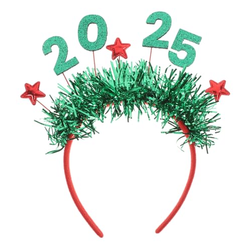 BESTOYARD 2025 Neues Jahr Stirnband Frohes Neues Stirnband Kopfbedeckung Für Die Silvesterparty Stirnband- Silvester Zubehör Party-stirnbänder Haarband Green Farbbalken Für Haustiere BESTOYARD 2025 Neues Jahr Stirnband Frohes Neues Stirnband Kopfbedeckung Für Die Silvesterparty Stirnband- Silvester Zubehör Party-stirnbänder Haarband Green Farbbalken Für Haustiere von BESTOYARD