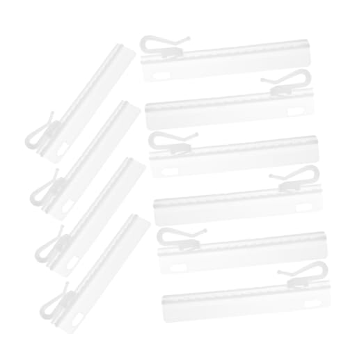 BESTOYARD 25 Stück Teiliges Einstellbarer Vorhanghaken Flexible Gardinenclips für Verschiedene Vorhangtypen Höhenverstellbar für Fensterdekoration für Hohe Gardinenschienen von BESTOYARD