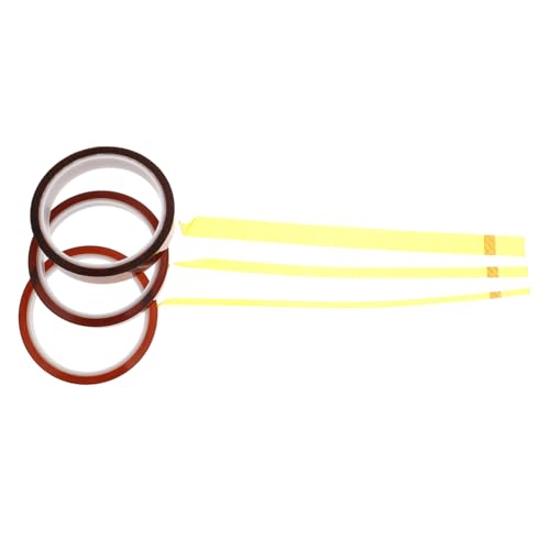 BESTOYARD 3 Rollen Hitzebeständiges Isolierband Klebeband für Löten Sublimation Heat Press Elektronik Reparatur DIY Stark Klebend Vielseitig Einsetzbar für Leiterplatten und Sensoren von BESTOYARD