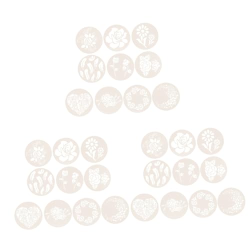 BESTOYARD 3 Sätze Muster Hohlform Cupcake Schablonen Kuchenkunst Schablone Schablonen Topper Backen Kuchenschablonen Bastelschablonen Wiederverwendbar Cupcake Dekoration 10 Stück * 3 BESTOYARD 3 Sätze Muster Hohlform Cupcake Schablonen Kuchenkunst Schablone Schablonen Topper Backen Kuchenschablonen Bastelschablonen Wiederverwendbar Cupcake Dekoration 10 Stück * 3 von BESTOYARD