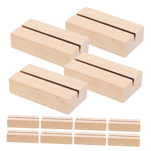 BESTOYARD 30 Stück Teiliges Holz Tischkartenhalter für Hochzeiten Events Eleganter Foto Menüständer für Restaurant Partydekoration Minimalistisches Design Vielseitig Einsetzbar von BESTOYARD