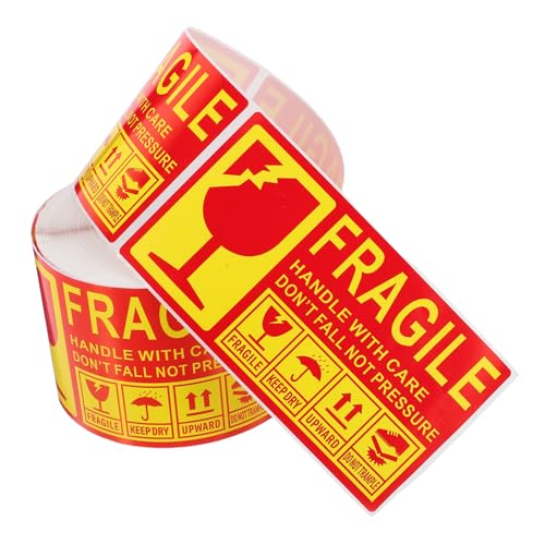 BESTOYARD 300 Stück Fragile Aufkleber Selbstklebende Versandetiketten für Zerbrechliche Hochwertige Haftung für Kartons Keramik Warnung für Sicheres Verpacken BESTOYARD 300 Stück Fragile Aufkleber Selbstklebende Versandetiketten für Zerbrechliche Hochwertige Haftung für Kartons Keramik Warnung für Sicheres Verpacken von BESTOYARD