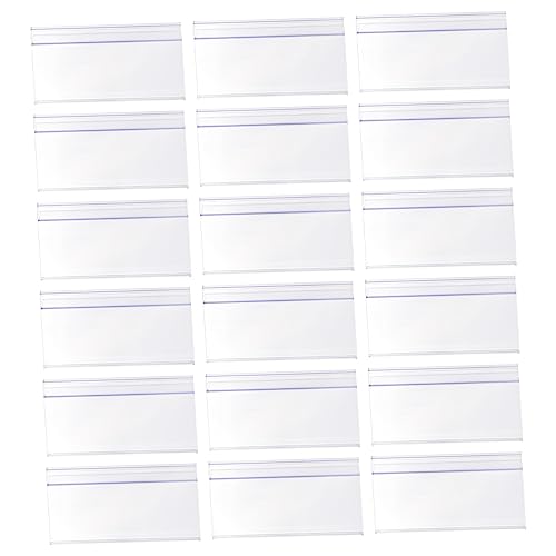 BESTOYARD 30Stücke Preisetikettenhalter aus Transparente Preisschilder für Supermarkt Einzelhandel für Einfache Produktpräsentation Werbung von BESTOYARD