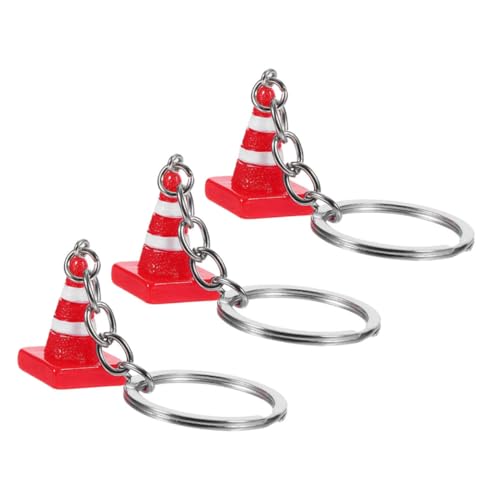 BESTOYARD 3pcs Mini -verkehrskegelschlüsselkasten Road Cone Schlüsselbund Neuheit Verkehrskegel Schlüsselketten Handtasche Schlüsselanhänger Für Konstruktionsthema Party Gefälligkeiten von BESTOYARD