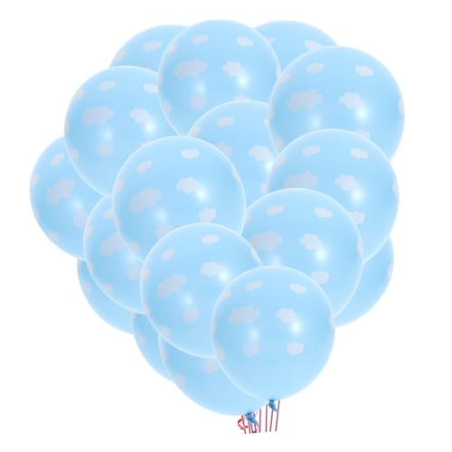 BESTOYARD 50Stücke Druck Latexballons Blaues Set Für Geburtstagsfeiern Hochzeiten Shower Party Supplies Und Festdekorationen von BESTOYARD