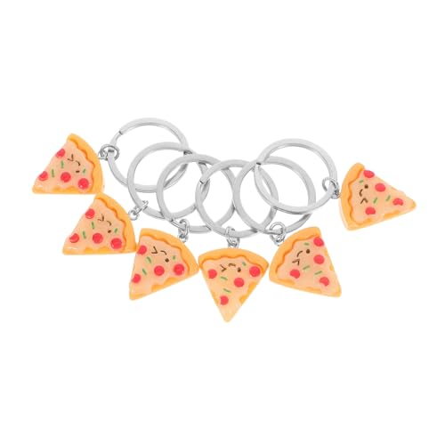 BESTOYARD 6 Stück Teiliges Pizza Schlüsselanhänger Kreatives Design Lebensnahe Faux Food Anhänger Einzigartige Taschencharms für Schlüssel Geldbörse Büro Reisen Partygeschenke BESTOYARD 6 Stück Teiliges Pizza Schlüsselanhänger Kreatives Design Lebensnahe Faux Food Anhänger Einzigartige Taschencharms für Schlüssel Geldbörse Büro Reisen Partygeschenke von BESTOYARD