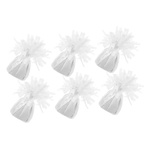 BESTOYARD 6Stücke Ballongewichte für Hochzeiten und Geburtstagsfeiern Weiße Anhänger für Heliumballons zu Bedienen für Partys im Freien von BESTOYARD