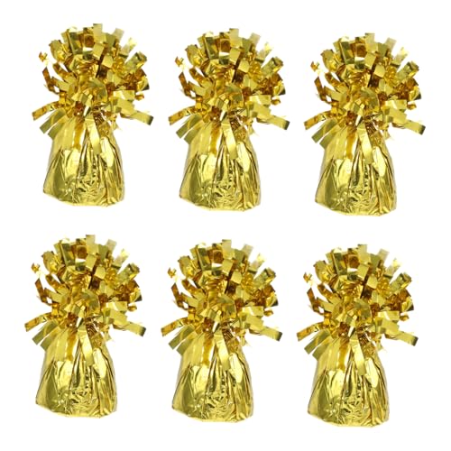 BESTOYARD 6Stücke Teiliges Ballongewichtsset für Hochzeiten und Partys Zuverlässige Beschwerer Kräftigen Farben Dekoratives Design für Festlichkeiten und Festivaldekorationen von BESTOYARD