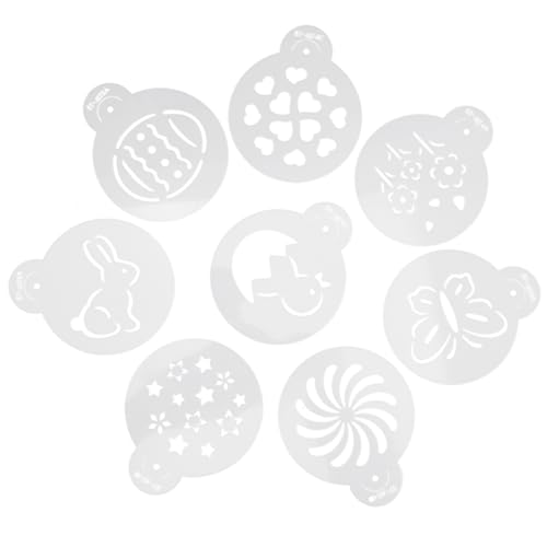 BESTOYARD 8 Stück Blumenvorlage ziehen Kaffeezubehör für die Kaffeebar zu Hause Coffee Bar Accessoires kaffeestempel coffee accessories DIY Latte-Schablonen DIY-Kaffeevorlagen Plastik Weiß BESTOYARD 8 Stück Blumenvorlage ziehen Kaffeezubehör für die Kaffeebar zu Hause Coffee Bar Accessoires kaffeestempel coffee accessories DIY Latte-Schablonen DIY-Kaffeevorlagen Plastik Weiß von BESTOYARD