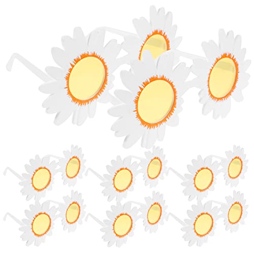 BESTOYARD 8 Stück Teiliges Sonnenblumen Sonnenbrillen für Daisy Sonnenbrillen für Partys Strand und Fotoshootings Lustige Accessoires für Feiern und Anlässe von BESTOYARD