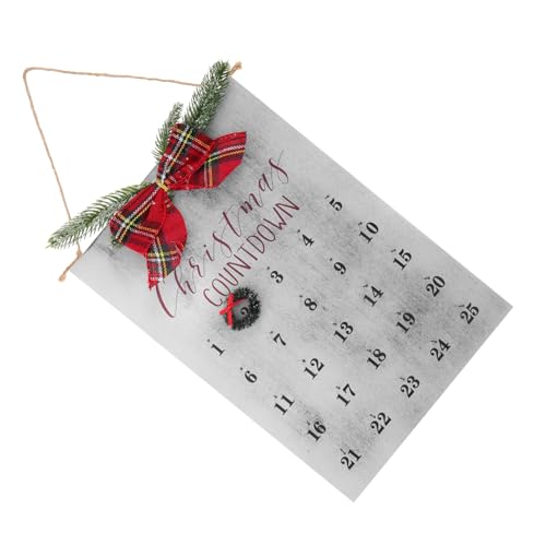 BESTOYARD Charmanter Weihnachts-countdown-kranz-kalender Aus Holz, 25 Tage Weihnachts-countdown-kalender, Rustikale Feiertags-hängedekoration Für Zuhause Und Büro BESTOYARD Charmanter Weihnachts-countdown-kranz-kalender Aus Holz, 25 Tage Weihnachts-countdown-kalender, Rustikale Feiertags-hängedekoration Für Zuhause Und Büro von BESTOYARD