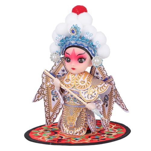 BESTOYARD Chinesische Opernpuppe, Vintage-Peking-oper-Ornament, Traditionelles Kunsthandwerk Für Zuhause, Kleine Asiatische Mädchenpuppe Für Feste Und Besondere Anlässe von BESTOYARD