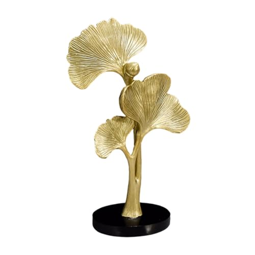 BESTOYARD Ginkgo Dekofigur aus Filigrane Tischdekoration für Wohnzimmer Büro und Eingangsbereich Goldfarbene Wohnaccessoires mit Feiner Handwerkskunst und Kompakter BESTOYARD Ginkgo Dekofigur aus Filigrane Tischdekoration für Wohnzimmer Büro und Eingangsbereich Goldfarbene Wohnaccessoires mit Feiner Handwerkskunst und Kompakter von BESTOYARD