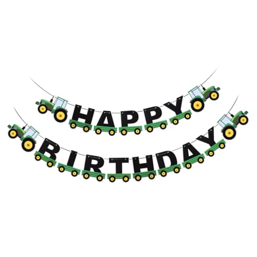 BESTOYARD Grüner Traktor Happy Birthday Banner Traktor Bunting Banner Kinder Geburtstag Traktor Thema Dekorationen für Geburtstag Baby Shower Party Supplies BESTOYARD Grüner Traktor Happy Birthday Banner Traktor Bunting Banner Kinder Geburtstag Traktor Thema Dekorationen für Geburtstag Baby Shower Party Supplies von BESTOYARD