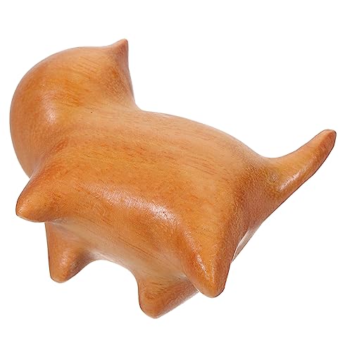 BESTOYARD Holz Katzenfigur Dekoration Süße Aus Holz Für Büro Und Wohnraumgestaltung Niedliche Holzkatze Als Schreibtischzubehör Und Geschenkidee von BESTOYARD