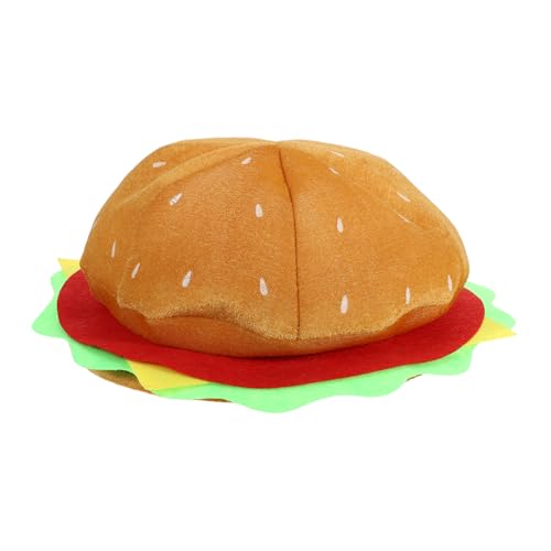 BESTOYARD Kreative Burger Baskenmütze für Frauen Multifunktionaler Partyhut für Karneval Cosplay und Fotos Leicht und Bequem für Feiern und Besondere Anlässe BESTOYARD Kreative Burger Baskenmütze für Frauen Multifunktionaler Partyhut für Karneval Cosplay und Fotos Leicht und Bequem für Feiern und Besondere Anlässe von BESTOYARD