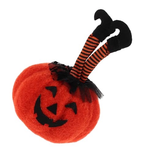 BESTOYARD Kreative Kürbisfigurine Mit Hexenbeinen Für Halloween Plüsch Deko Für Tisch Geeignet Für Partys Und Herbstliche Feiern Langlebig Und Leicht Zu Reinigen Bringt Festliche von BESTOYARD
