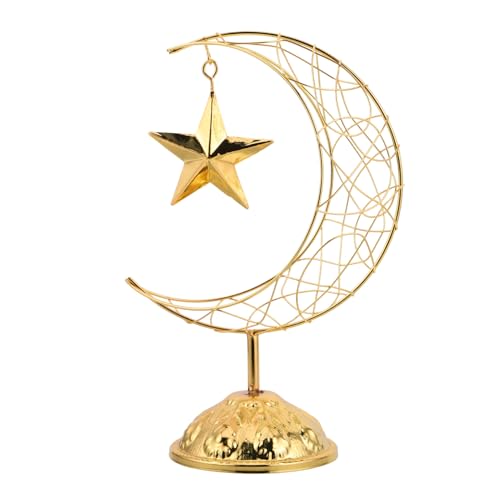 BESTOYARD Metall-mondstern-ornament Islamisches Für Ramadan Festliche Heimdekoration Eisenkunst Dekorativ Für Wohnzimmer von BESTOYARD