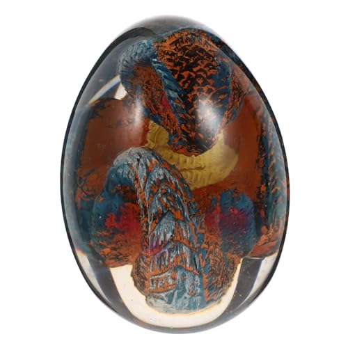 BESTOYARD Simulation Dragon Dekoration Transparentes Harz Drachenornament Realistisches -Drachen-Ei Für Zuhause Kreatives Für Freunde Und Familie Tischdeko Für Partys Und Anlässe von BESTOYARD