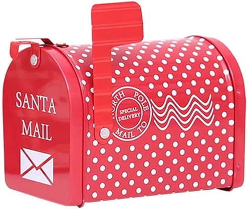BESTOYARD Weihnachtsgeschenkkasten Mailbox Form kreative postkasten für Kind süßigkeiten Spielzeug Dekoration (Punktmuster) von BESTOYARD