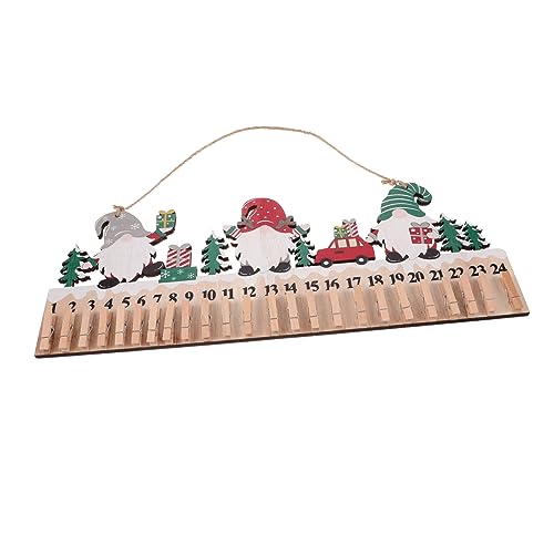 BESTOYARD Weihnachtskalender Holz Türhängend Adventskalender Dekoration Für Wände Türen Und Veranda Großer Countdown Für Festliche Planung Aus Robustem Holzmaterial Vielseitig von BESTOYARD