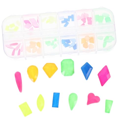 BESTYASH 1 Karton DIY Rhinestones Set für Nagelkunst Glänzende Strasssteine Fächern für Kreative Maniküre Geeignet für Verschiedene Anlässe Wie Arbeit Schule und Freizeit für Gestaltung von BESTYASH