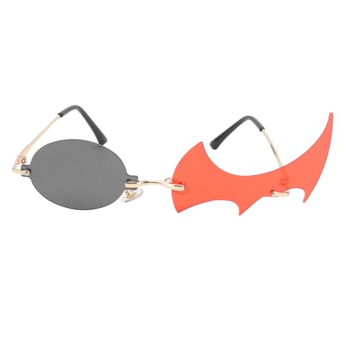 BESTYASH 1 Paar Sonnenbrille exciting weihnachten weihnachen sonnenschutzbrille sunglasses men partybrillen Kerzen Flamme Sol polarisiert schnapsgläser Feuergläser PC und Metall Black von BESTYASH