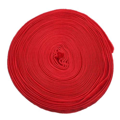 BESTYASH 1 Rolle Flanell Geschenkband Bandriemen Partyband Dünnes Band Zum Basteln Buchbänder Zum Buchbinden Verschiedene Bänder Zum Basteln Bündel Bastelband Rotes Polyester BESTYASH 1 Rolle Flanell Geschenkband Bandriemen Partyband Dünnes Band Zum Basteln Buchbänder Zum Buchbinden Verschiedene Bänder Zum Basteln Bündel Bastelband Rotes Polyester von BESTYASH