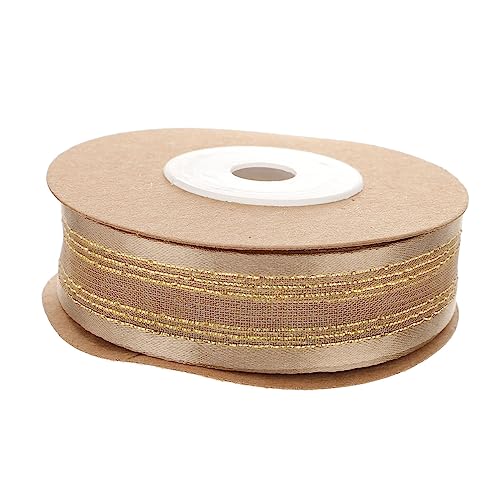 BESTYASH 1 Rolle Geschenkband aus Goldfarbener Doppelseitiger Satin für DIY Bastelprojekte Hochzeitsdekoration und Geschenkverpackung Romantische für Besondere Anlässe von BESTYASH