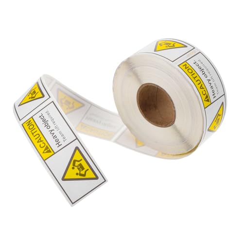 BESTYASH 1 Rolle Heavy Object Aufkleber Klebeetiketten für Versand Verpackung Warnung für Schwere Lasten von BESTYASH