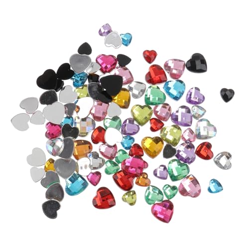 BESTYASH 1 Satz DIY Schmuckset Herzform Charms Dekorationen für Maniküre Nail Art Accessoires für Hobby und Profikünstler für Nageldesigns von BESTYASH