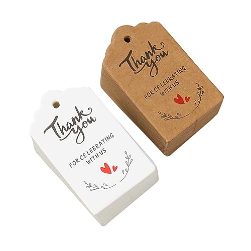 BESTYASH 1 Satz Danke Für Das Etikett Dekorative Tags Dankeschön-tag Aus Papier Vielen Dank, Dass Sie Etiketten Hochzeitsgeschenk Danke Tags Hochzeit Danke Tags Für Gefälligkeiten 200 Stück von BESTYASH