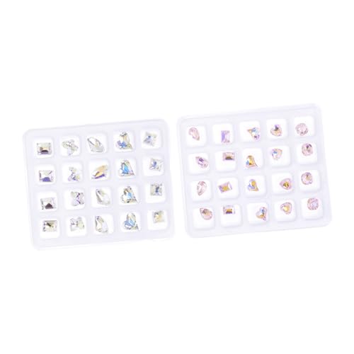 BESTYASH 1 Satz Glitzernde Nail Art Strasssteine Flachrückige Dekorationen Für Diy Nageldesigns Bastelprojekte Und Mehr Aus Hochwertigem Kunststoff Vielseitig Einsetzbar 40 Stück BESTYASH 1 Satz Glitzernde Nail Art Strasssteine Flachrückige Dekorationen Für Diy Nageldesigns Bastelprojekte Und Mehr Aus Hochwertigem Kunststoff Vielseitig Einsetzbar 40 Stück von BESTYASH