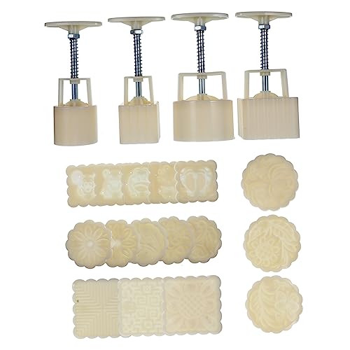 BESTYASH 1 Satz Handdruck Mondkuchenform Set Einstellbare Backform für Diy Mondkuchen Formen und Stempel für Kekse für Mittherbstfest BESTYASH 1 Satz Handdruck Mondkuchenform Set Einstellbare Backform für Diy Mondkuchen Formen und Stempel für Kekse für Mittherbstfest von BESTYASH