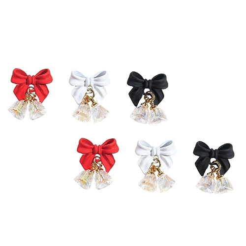 BESTYASH 1 Satz Schmetterlings-kristall-anhänger Nagel Diy Ornament Zubehör Charms Für Nageldesign Nägel Charme Nagelschleifen Anhänger Für Nägel Bogennagelzauber Bunt Legierung 6 Stück von BESTYASH