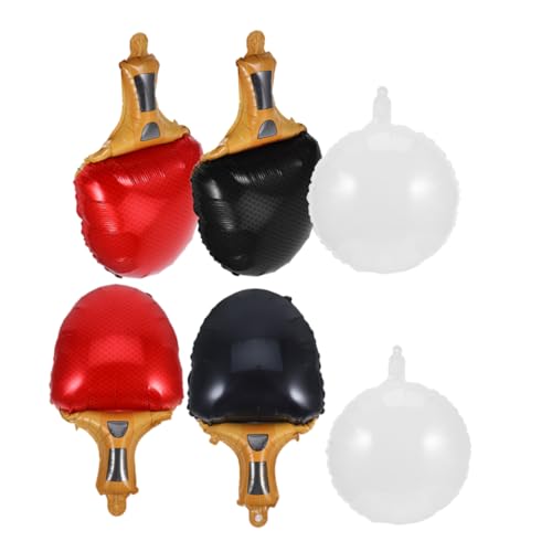 BESTYASH 1 Satz Teiliges für Geburtstagsfeiern Rote und Schwarze Schläger Weiße Runde Ballons Deko für Sportpartys und Kindergeburtstage BESTYASH 1 Satz Teiliges für Geburtstagsfeiern Rote und Schwarze Schläger Weiße Runde Ballons Deko für Sportpartys und Kindergeburtstage von BESTYASH