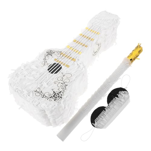 BESTYASH 1 Satz Violine Piñata für Kindergeburtstag Kreative Hängende Piñata mit Augenmaske und Stock Füllbar mit Süßigkeiten Party Gastgeschenk für Feiern und Jubiläen von BESTYASH