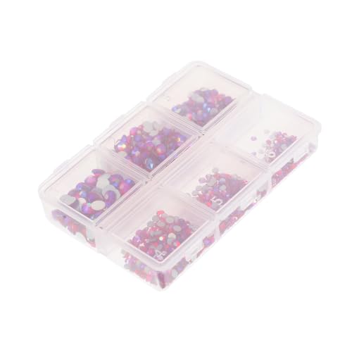 BESTYASH 1 Schachtel Flache Strasssteine für Nageldesign Ab DIY Zubehör für Nagelkunst Langlebig und Vielseitig Einsetzbar für Maniküre und Bastelprojekte von BESTYASH