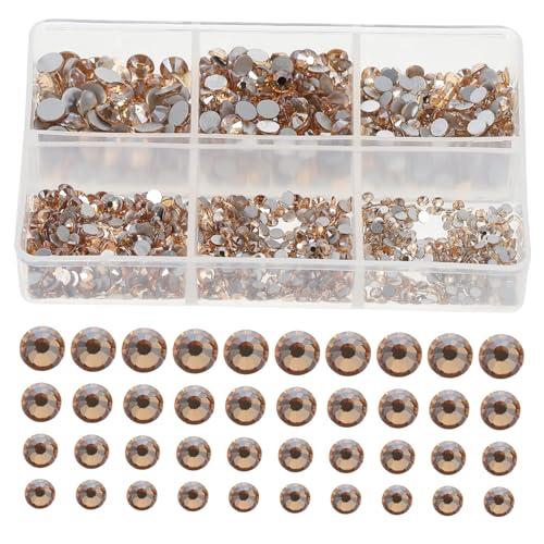 BESTYASH 1 Schachtel Shiny Rhinestones Nail Art Charms Fächer DIY Dekorationszubehör für Nageldesign Strasssteine für Maniküre für Projekte und Nail Art Zubehör von BESTYASH