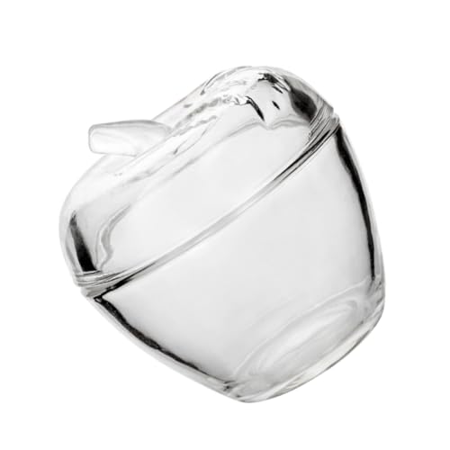 BESTYASH 1 Stück Apfel Aufbewahrungsglas mit Deckel Transparente Glasdose für Süßigkeiten Trockenfrüchte und Kleine Snacks für Weihnachten und Besondere Anlässe von BESTYASH