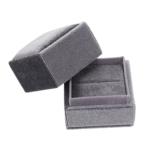 BESTYASH 1 Stück Schmuckbox für Ringe Graue Rechteckige Samt Ringaufbewahrung für Verlobungsringe Hochzeit und Handgefertigte Schmuckschatulle Tragbar und Platzsparend BESTYASH 1 Stück Schmuckbox für Ringe Graue Rechteckige Samt Ringaufbewahrung für Verlobungsringe Hochzeit und Handgefertigte Schmuckschatulle Tragbar und Platzsparend von BESTYASH
