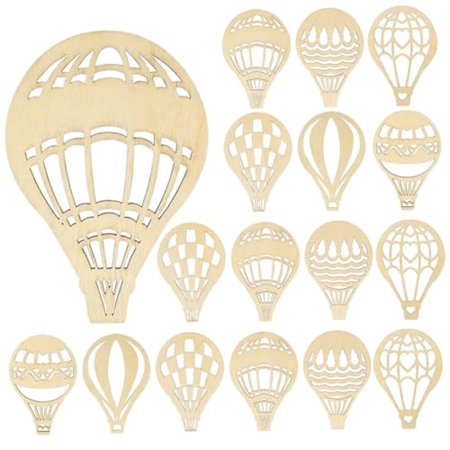 BESTYASH 10 Satz Heißluftballon Holzscheiben zum Basteln Unlackierte Holzplatten für DIY Handwerk Blanko Holzornamente Naturholz Bastelmaterial zum Bemalen und Dekorieren BESTYASH 10 Satz Heißluftballon Holzscheiben zum Basteln Unlackierte Holzplatten für DIY Handwerk Blanko Holzornamente Naturholz Bastelmaterial zum Bemalen und Dekorieren von BESTYASH