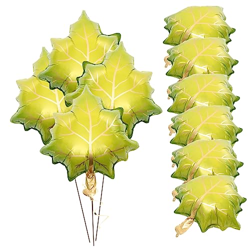 BESTYASH 10 Stück Ahornblattballon Ernte Gold Und Silberne Luftballons Pastell Thanksgiving-lieferungen Party Dekorationen Oh Ballons Masse Für Fallen Aluminiumfolie Green BESTYASH 10 Stück Ahornblattballon Ernte Gold Und Silberne Luftballons Pastell Thanksgiving-lieferungen Party Dekorationen Oh Ballons Masse Für Fallen Aluminiumfolie Green von BESTYASH