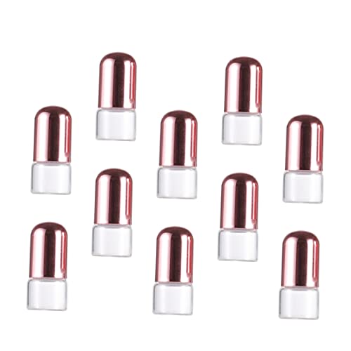 BESTYASH 10 Stück Nachfüllbare Roll Flaschen mit Deckel Parfümöl Flaschen für Ätherische Öle Transparent mit Rosen Gold Kappe für Hautpflegeprodukte BESTYASH 10 Stück Nachfüllbare Roll Flaschen mit Deckel Parfümöl Flaschen für Ätherische Öle Transparent mit Rosen Gold Kappe für Hautpflegeprodukte von BESTYASH