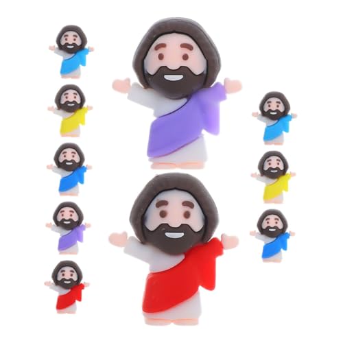 BESTYASH 10 Stück Teiliges Mini Jesus Figuren Ostern Miniatur Jesus Statue Taufe Religiöse Deko Tragbar Charmant Für Ostereierfüllung Party Tischdekoration BESTYASH 10 Stück Teiliges Mini Jesus Figuren Ostern Miniatur Jesus Statue Taufe Religiöse Deko Tragbar Charmant Für Ostereierfüllung Party Tischdekoration von BESTYASH