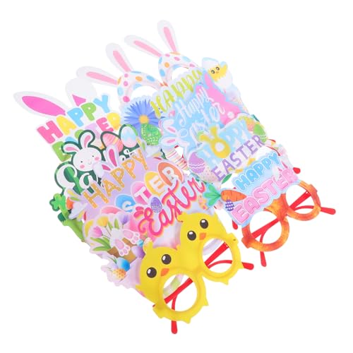 BESTYASH 10 Stück Teiliges Ostern Partybrillen für Leichte Kunststoffrahmen Niedliche Cartoon Designs Sichere und Bequeme Foto Requisiten für Festliche Kostüme und Feierlichkeiten BESTYASH 10 Stück Teiliges Ostern Partybrillen für Leichte Kunststoffrahmen Niedliche Cartoon Designs Sichere und Bequeme Foto Requisiten für Festliche Kostüme und Feierlichkeiten von BESTYASH